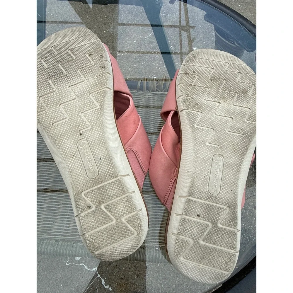 Baretraps Carmiela Pink Crisscross Wedge Slide Sandals Womens 11
